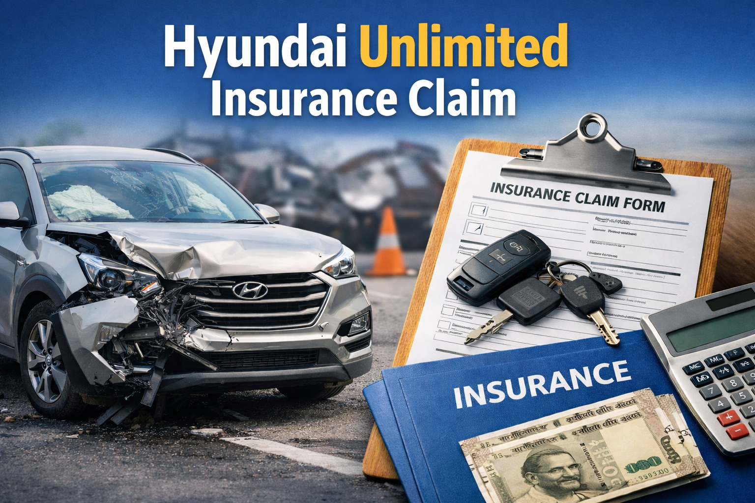 Hyundai unlimited insurance claim में एक्सीडेंट के बाद कार रिपेयर और इंश्योरेंस क्लेम प्रक्रिया